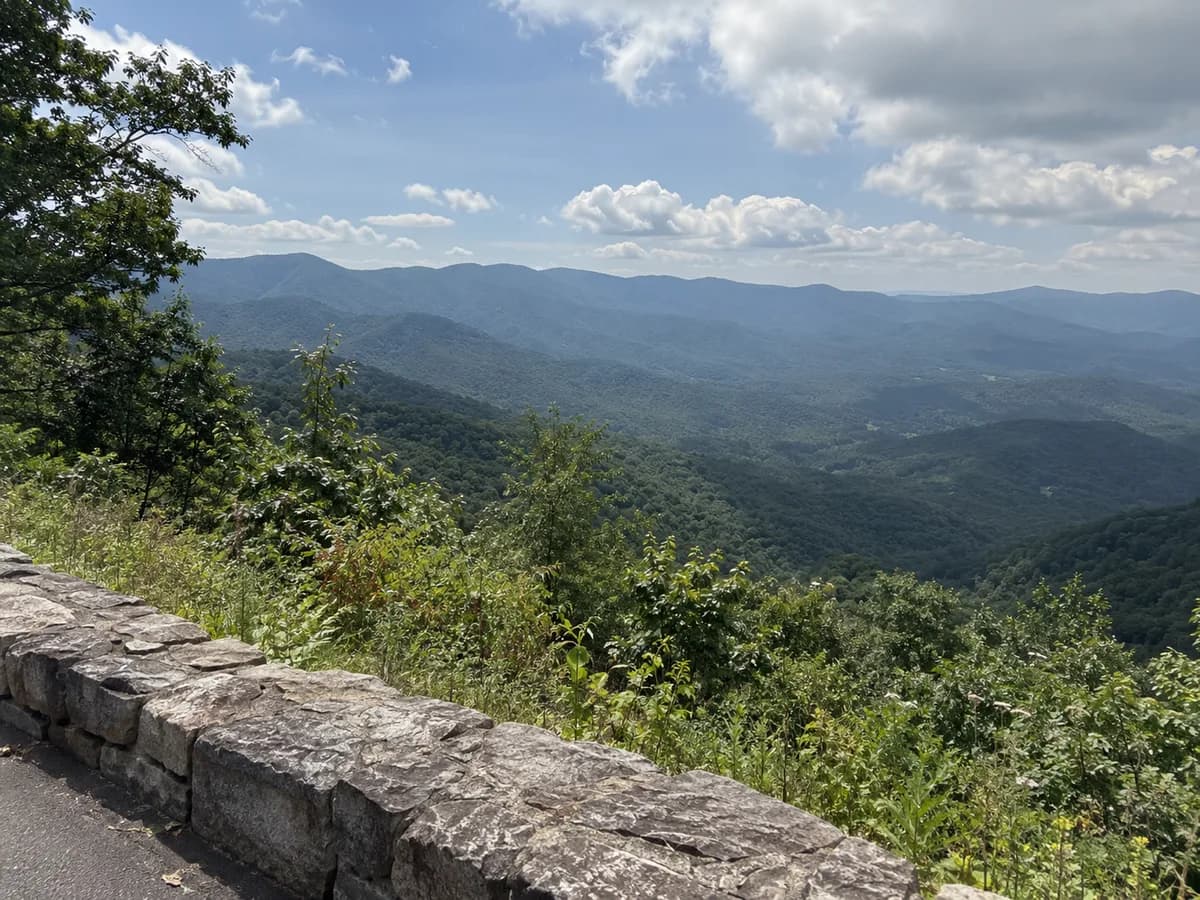 Mountain overlook inspired by the Blue Ridge Parkway