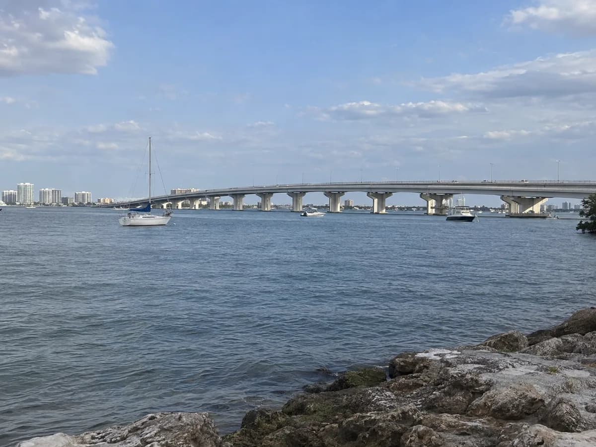 Bayfront view inspired by Sarasota and Ringling Causeway